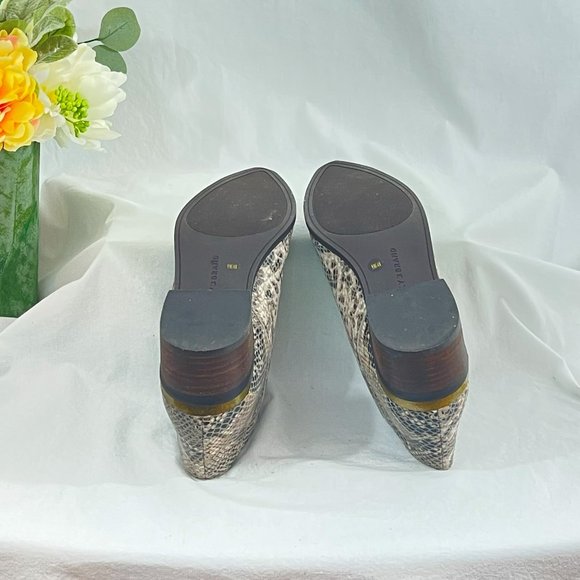 NEW IN BOX Lucky Brand Snake Print Ankle Booties - Picture 5 of 6